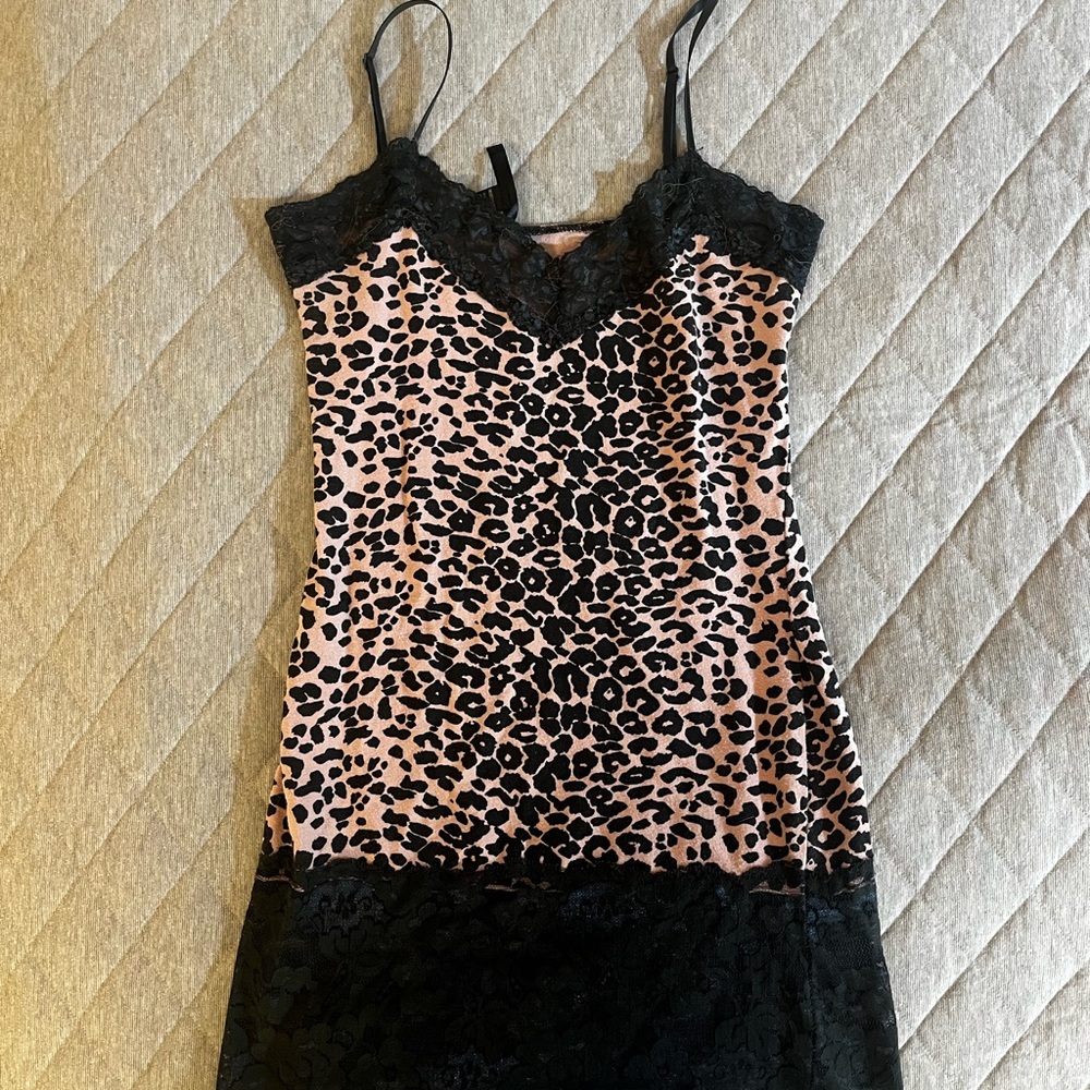 Leopard Print Lace Top